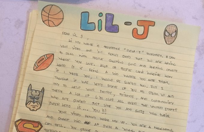 Complex's tweet photo. Pusha T pens open letter to Lil J after watching viral video on gun violence: https://t.co/Ez5GfonHNK https://t.co/K0sw4X6yRV