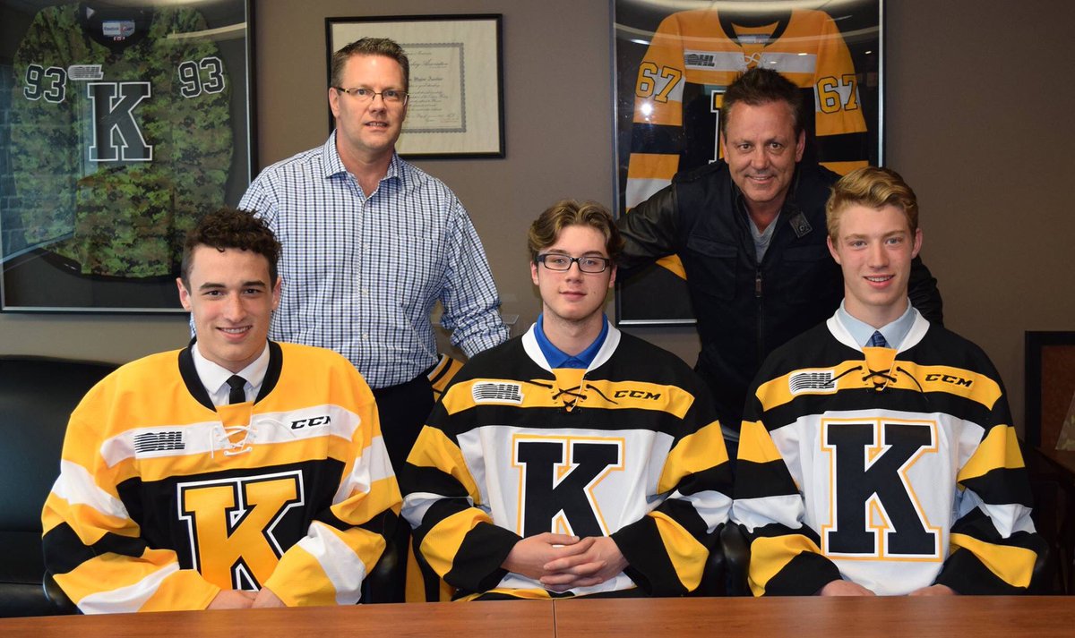 KingstonFronts's tweet photo. SIGNED // Top 3 picks from the '17 @OHLHockey Priority Selection all signed today to Standard Player Agreements (Dugas, Morgan, Brand) https://t.co/J1P94kWBfK