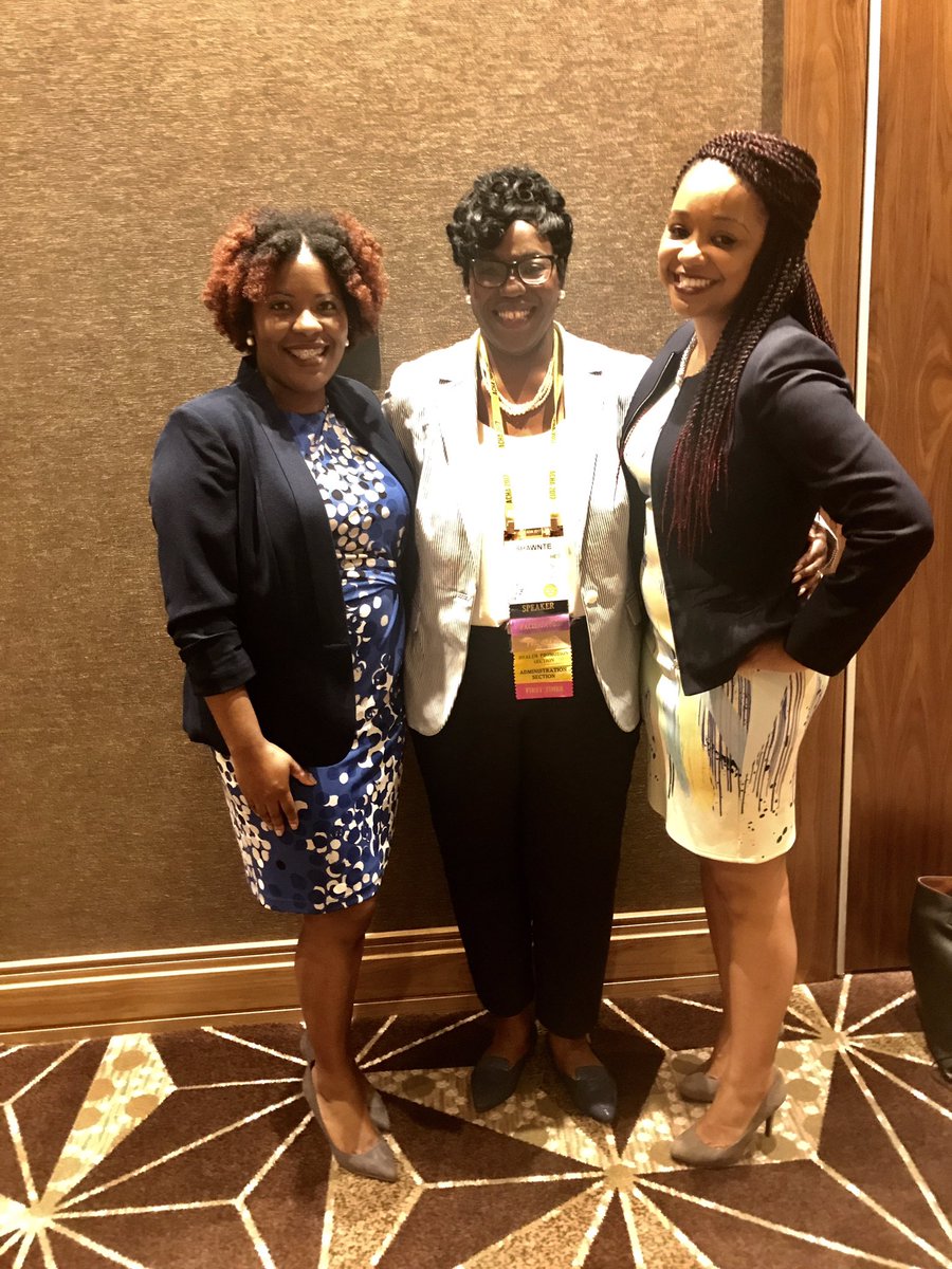 ShawnteElbert's tweet photo. When your presentations at #ACHA2017 are a hit! Let's go @BDonyelle and @JoiAlexandra_  #OurStories #Diversity&amp;CC4PeerEducators https://t.co/FvprDUJ9dE