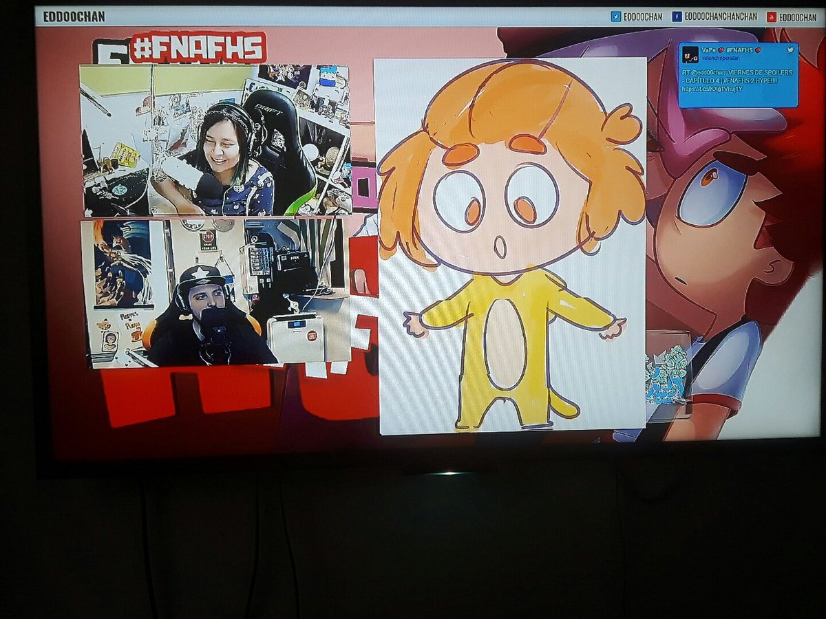 Vami345's tweet photo. #FNAFHS @edd00chan @MrDsaster Cuando lo ves en el tele y MrDaster hablando cono mujer..dios,saludame con voz de Bonnie MrDaster,plis!,os amo https://t.co/HHn6wSCGOT