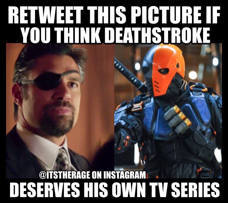 MADman1891's tweet photo. @manubennett you have the space reserved on my DVR if this becomes a thing... #deathstrokeoriginalseries https://t.co/XHxBr4pFcf