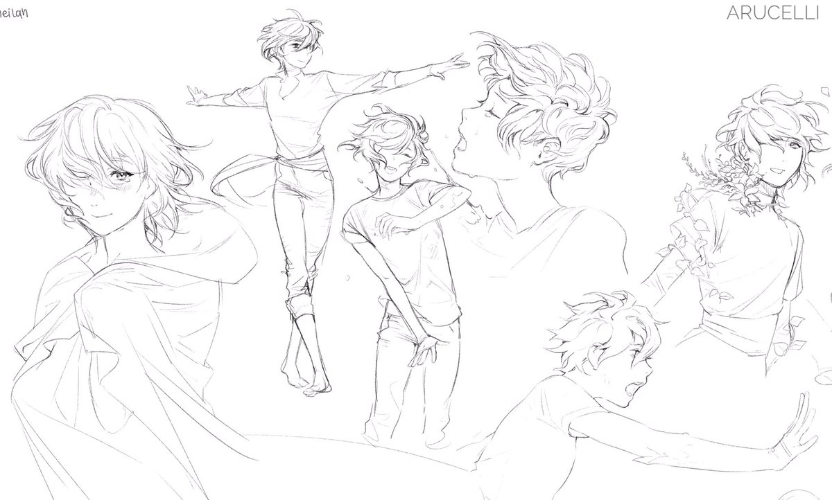 Been having some fun revisiting an old OC of mine ? also some girls bc I couldn't resist :P