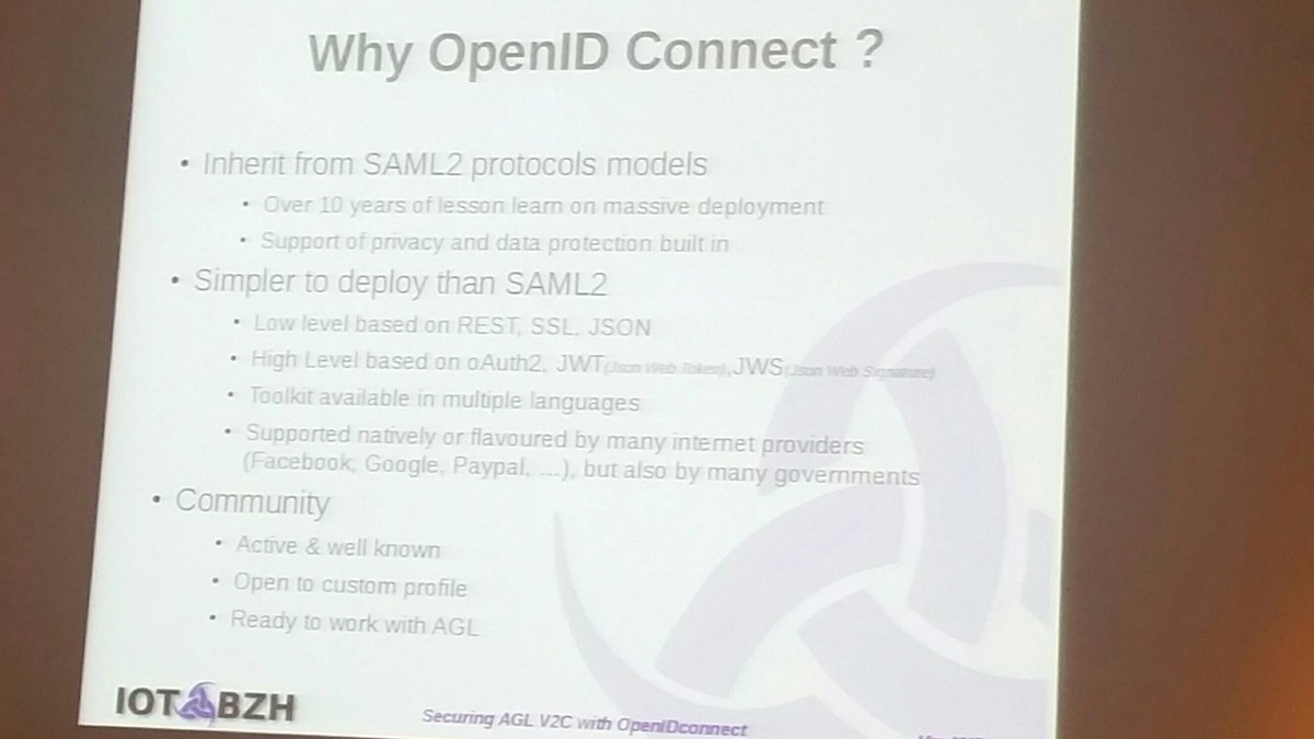 TizenHelper's tweet photo. #lfals #openid connect designed for knowing users and preserve #privacy ... ready to work with @autogradelinux https://t.co/Iq5T5HIxfz