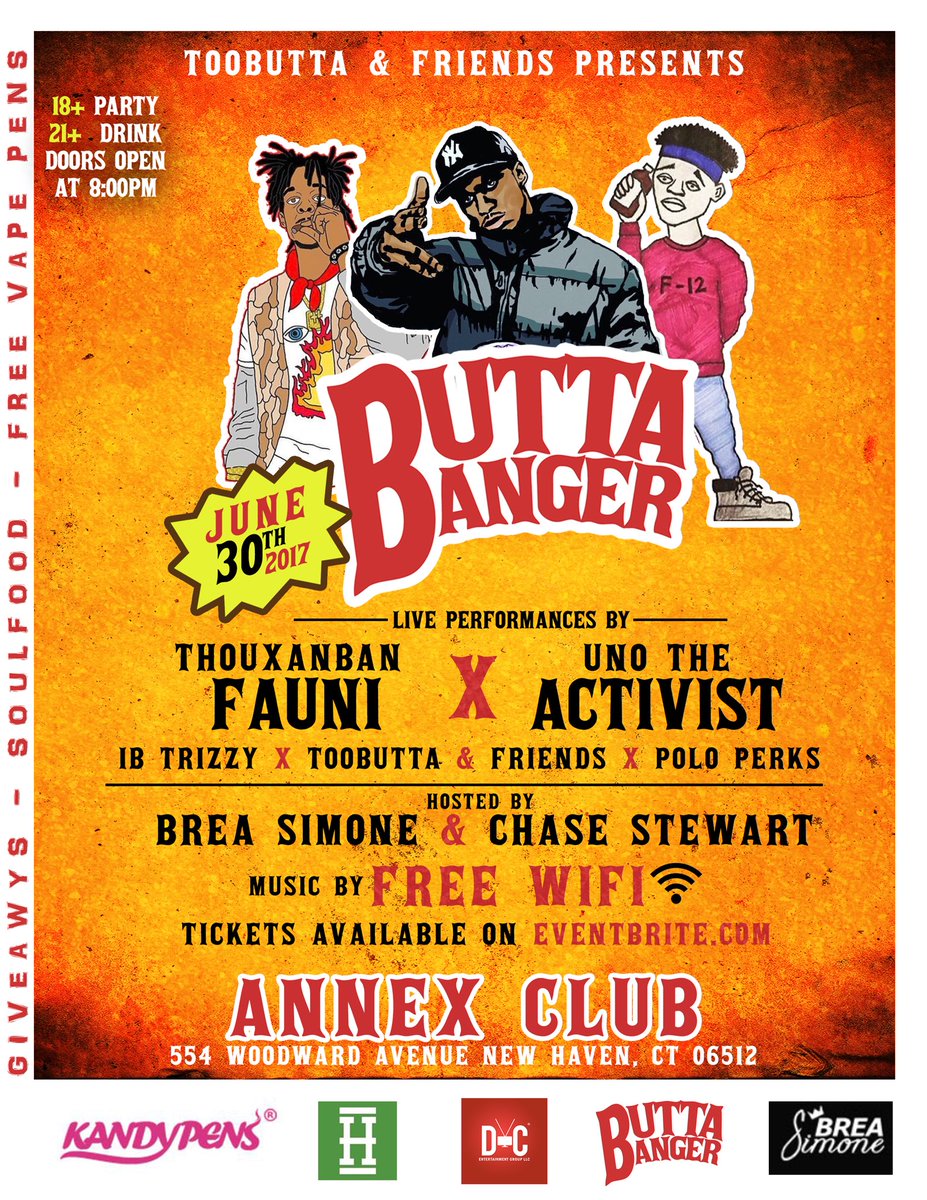 Butta_Banger's tweet photo. #Lituation @UnoTheActivist X @Thouxanbanfauni &amp; More Will Be Performing The Annex Club in New Haven, CT on June 30th https://t.co/9vcfTE5sGH https://t.co/3CZJ18JyD0