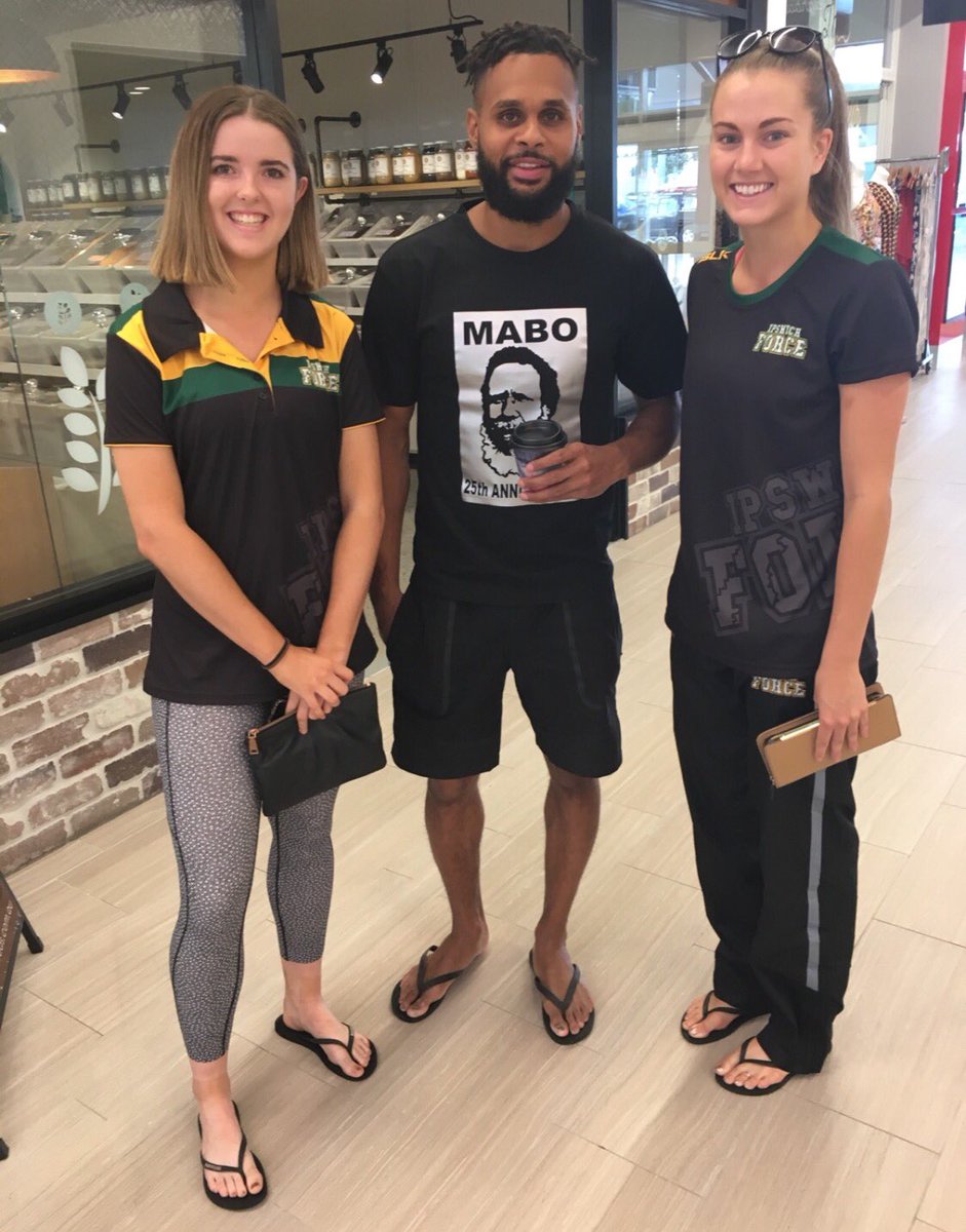 When in Townsville we meet <a href="/Patty_Mills/">Patrick Mills AM</a> 🙏🏀