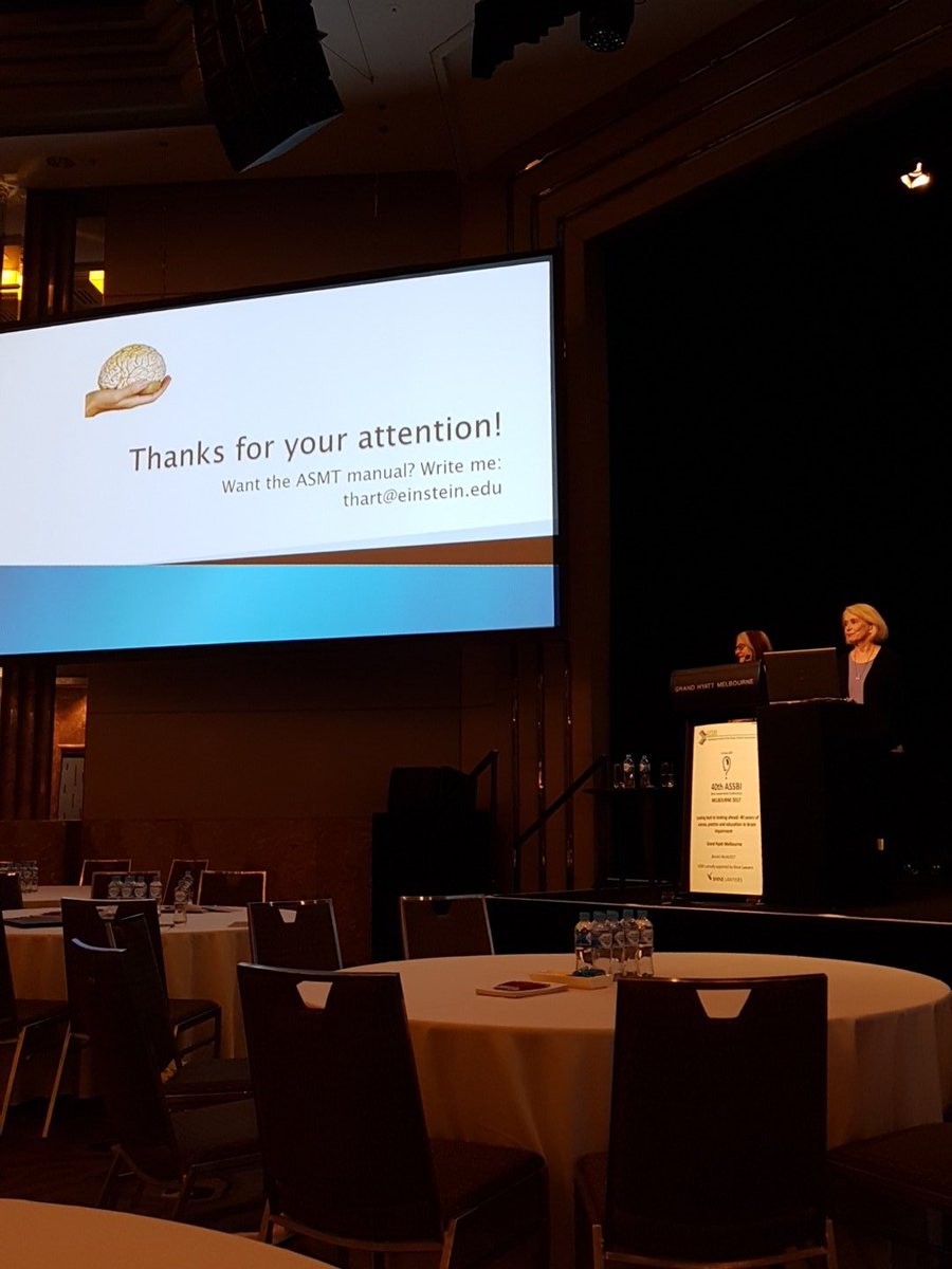 Tessa Hart gives an eloquent overview of treating anger after TBI and the challenges of treatment research #assbi2017