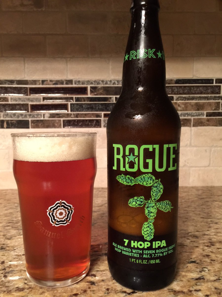 kalel454's tweet photo. This is one of my new favorites, so good! #Rogue #7hopIPA #dareriskdream https://t.co/YuY8ZGHrMY