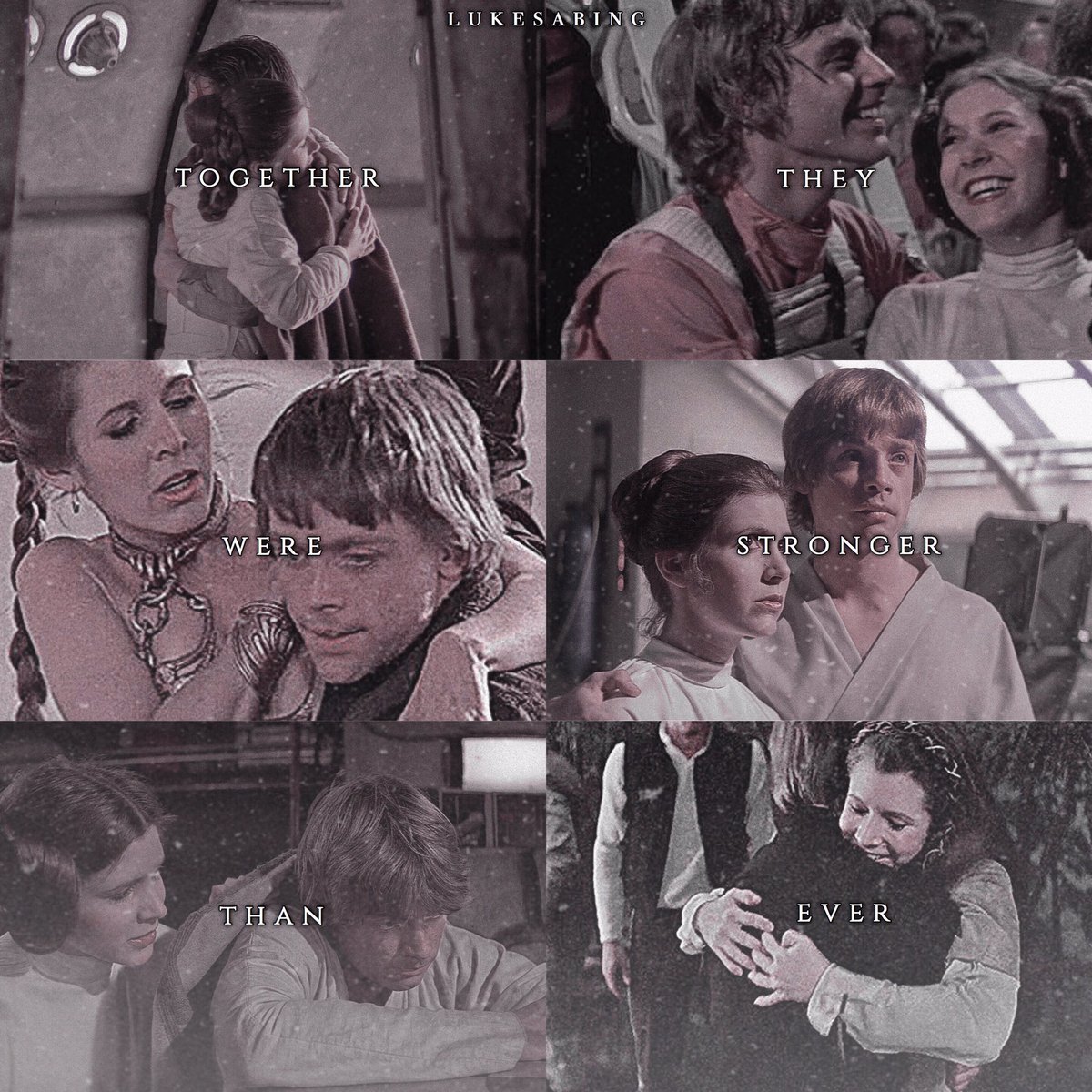 lukesabing's tweet photo. my favorite space twins💙 #SpaceTwins #TLJ #ESB #MarkHamill #CarrieFisher https://t.co/UFrW4kOPx6