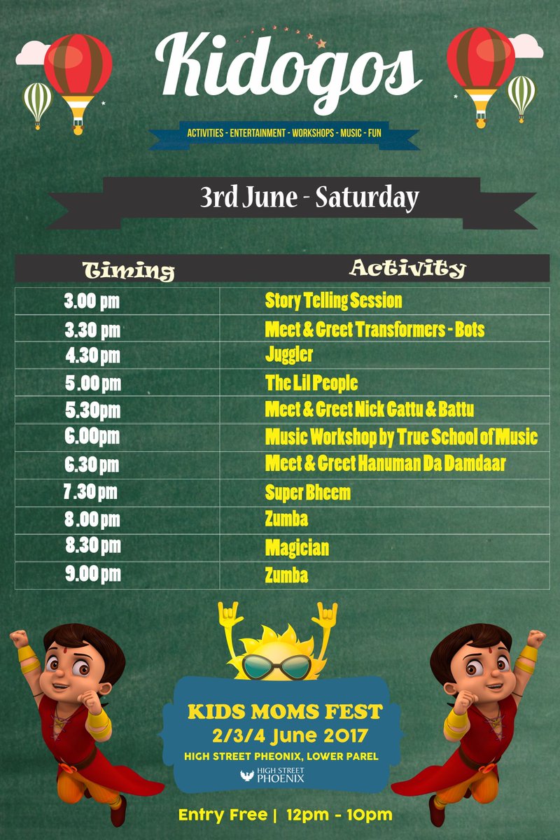 gophoenixing's tweet photo. Entertainment + Activities + Creative Workshops + Music = LOADS OF FUN. Don't miss out on the events at #Kidogos Kids Moms Fest this weekend https://t.co/wEW3nTEscF