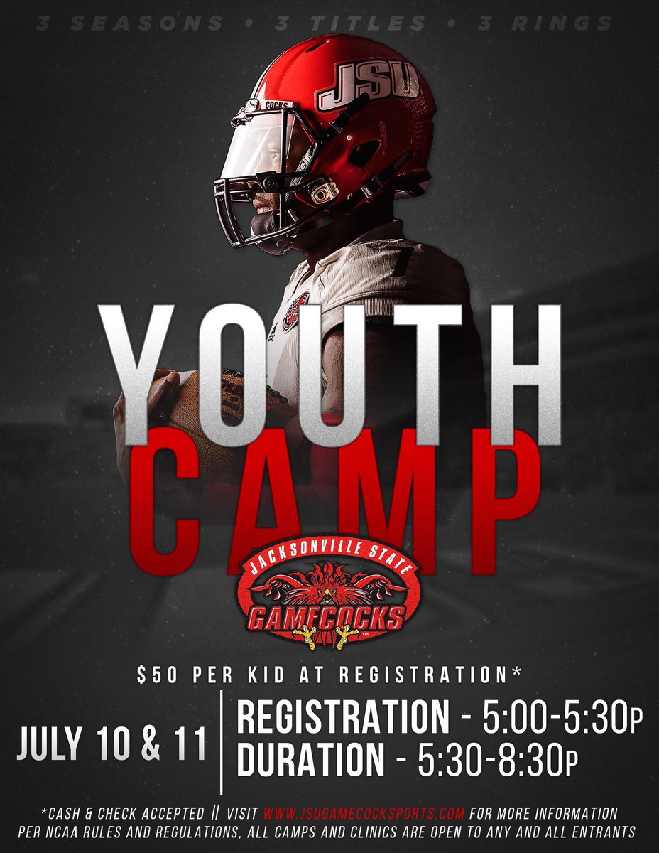 Coach_Grass's tweet photo. .   Can't wait to see YOU at camp! 

https://t.co/LZr9JxdLEb 

  #StayCocky 🐓#FearTheBeak 👌🏻 https://t.co/eN3lD54kNQ