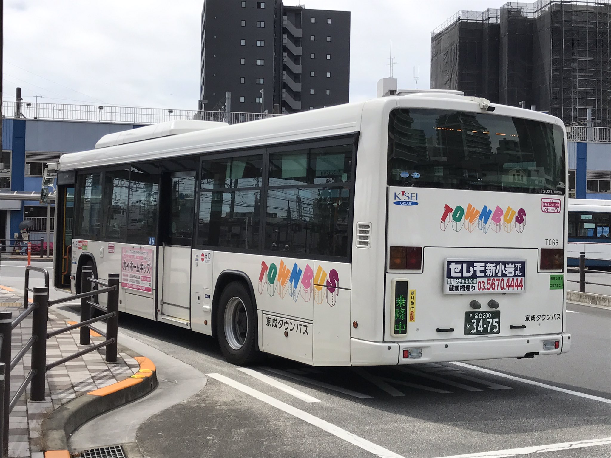 江戸川ゲートウェイ Koiwa7268f 新小岩駅東北広場から10 05発 京成タウンバスt066号車 Newエルガ の新小59系統 新タワー線運用 浅草寿町行きに乗って浅草寿町まで乗りました 浅草寿町で折り返し10 38発 T066号車の新小59系統 新小岩駅東北広場行きに乗って