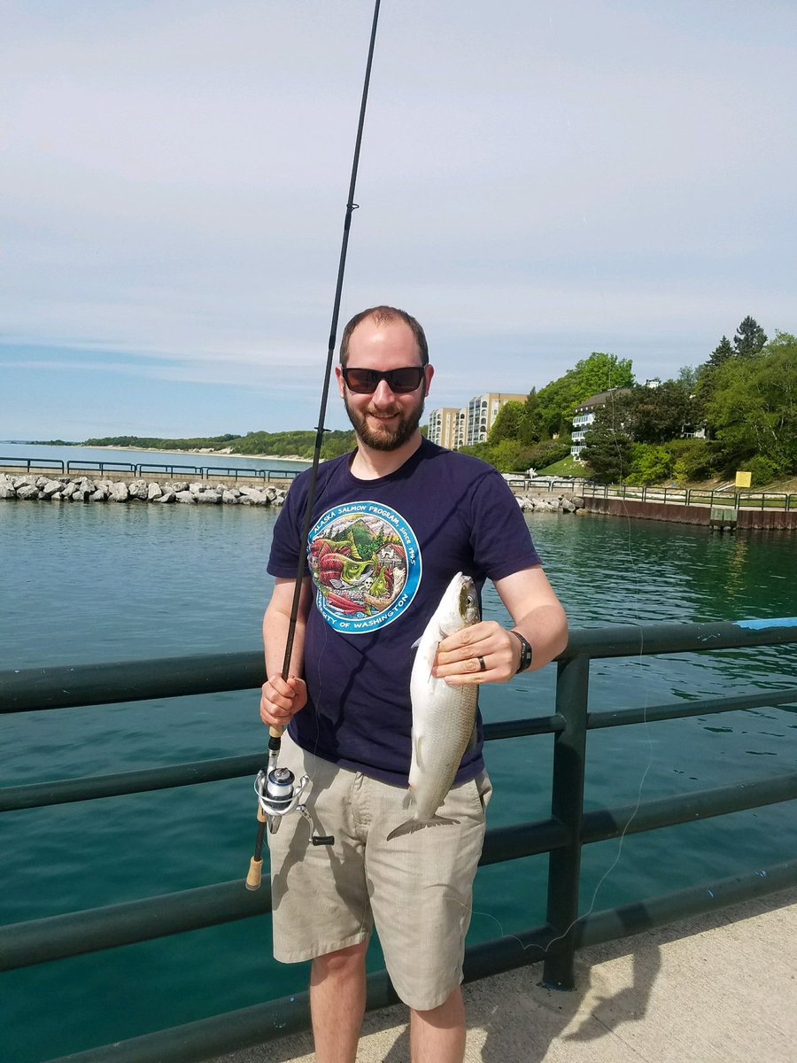 Wes_Larson1's tweet photo. Caught my first #cisco in Charlevoix, MI.  This fishery did not exist 10 years.  Cisco making a comeback in Lake Michigan. https://t.co/QlTsOXRF7P