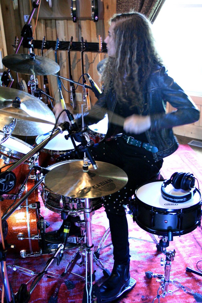 morelikemeband's tweet photo. Day two done recording guitar, bass and drums with Michael Lattanzi @LattitudeStudio @alvarez_guitars @SterlingbyMM @xceldrumsticks @VPicks https://t.co/Ta3Ho3deBH