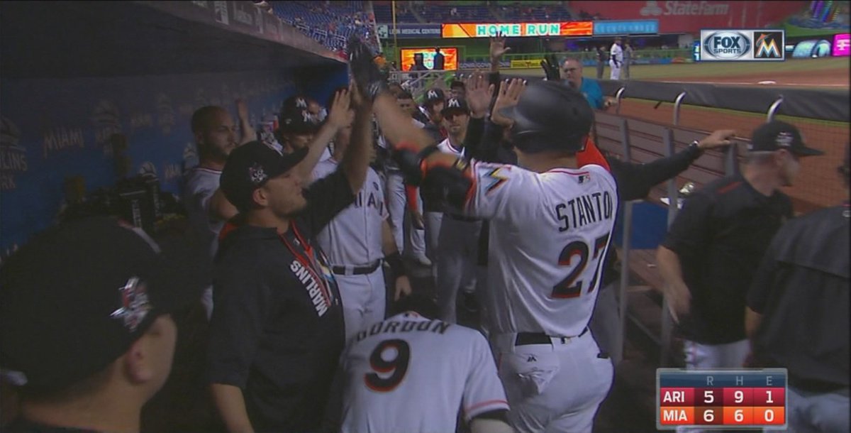 Image result for watch: Stanton becomes Marlins' all-time RBI leader
