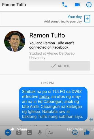 NikkoNacion's tweet photo. SINIBAK NA PO SI TULFO SA DWIZ EFFECTIVE TODAY
@li6262150 @danmizrach @bernallene @JeffreyLabasan @tinzsshi @boycottintulfo
 #MONTULFONOMORE https://t.co/dQ6pBbxaJ1