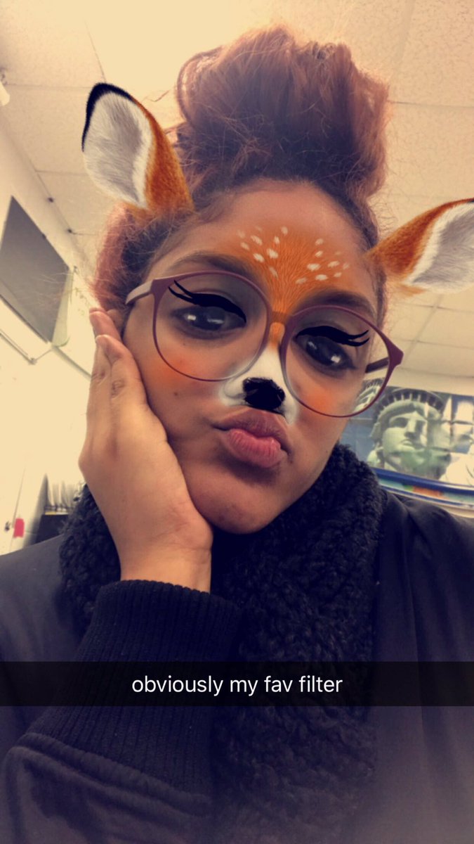 adore__kay's tweet photo. #bringbackthedeerfilter @Snapchat https://t.co/WLxC9M7HDc