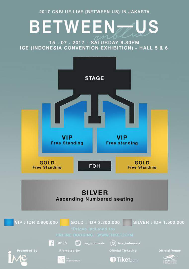 cnblue4ina's tweet photo. [INFO] Seating Plan Between us in Jakarta
Venue : ICE BSD Hall 5&amp;6 https://t.co/NBuL18wUqW