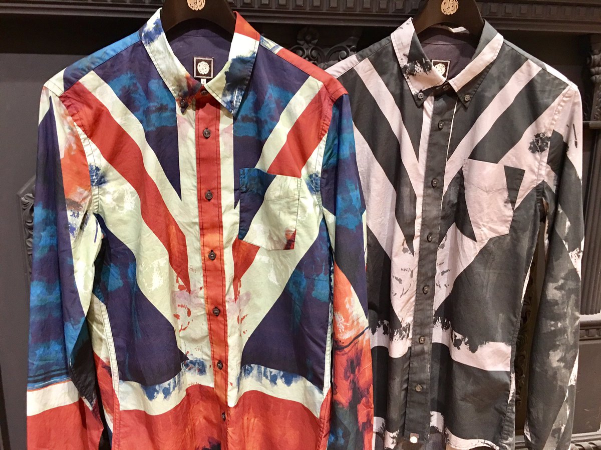 激安直営店 プリティ グリーン Pretty Green ユニオン ジャック ロゴT