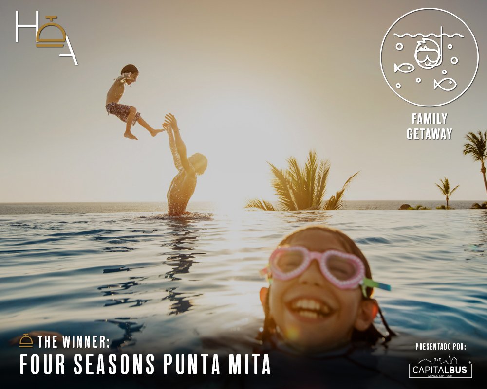TravelLeisureMX's tweet photo. Viajar en familia debe ser perfecto. Conoce al ganador de "Family Getaway" en #HotelAwards: @FSPuntaMita https://t.co/49SgAZJ2YB