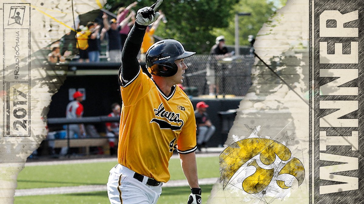 NCAABaseball's tweet photo. IOWA KEEPS ROLLING!

The Hawkeyes pull off the UPSET with a 6-3 W vs. Houston! #RoadToOmaha https://t.co/n0aDHZEZyX
