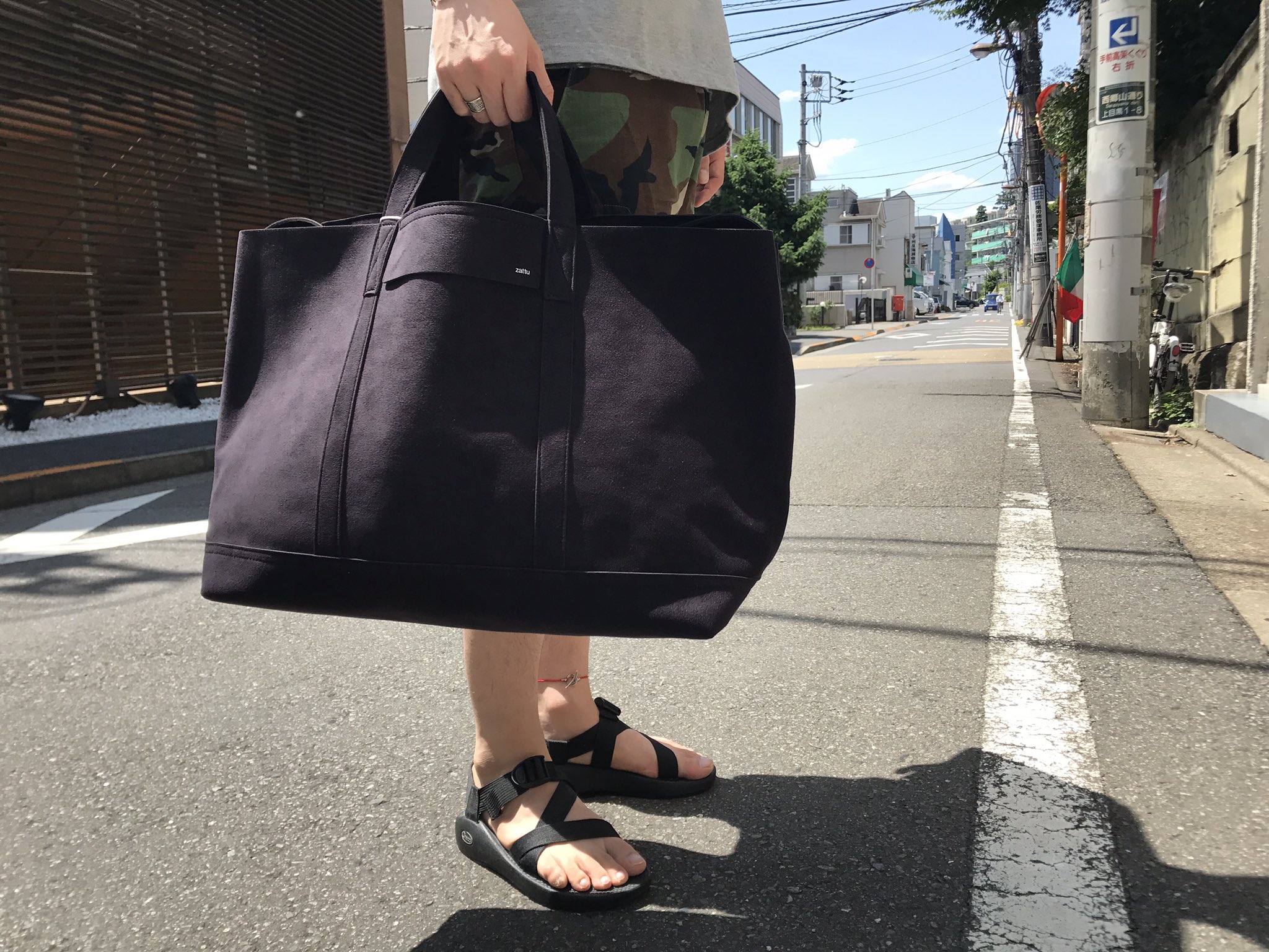 美品 zattuザッツ mac to-toマックトートバッグ ブラックBLACK ZATTU