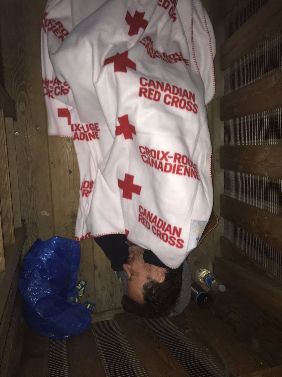 Going to sleep in my cosy room, the slide at Kinsman Park. #SanctumSurvivorYXE