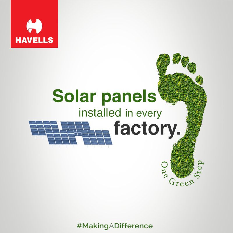 Havells On Twitter Onegreenstep Of Installing Solar