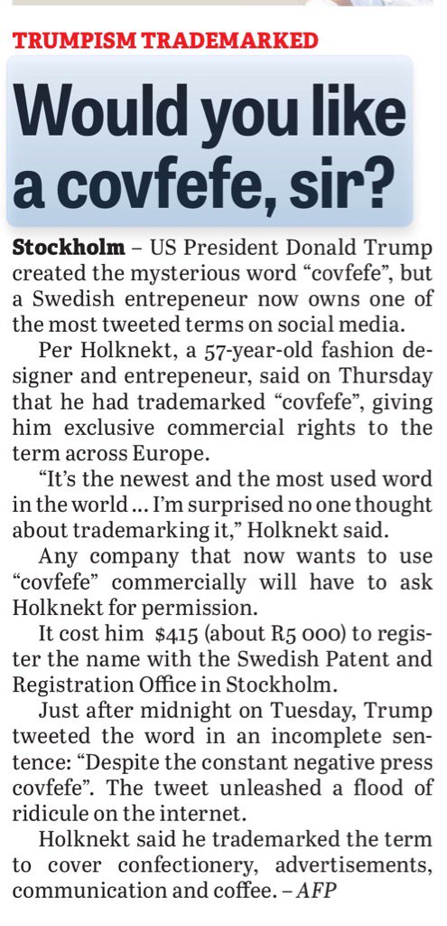 jdrsampson's tweet image. Never underestimate the power of a #trademark. Not registered, not yours, simple.