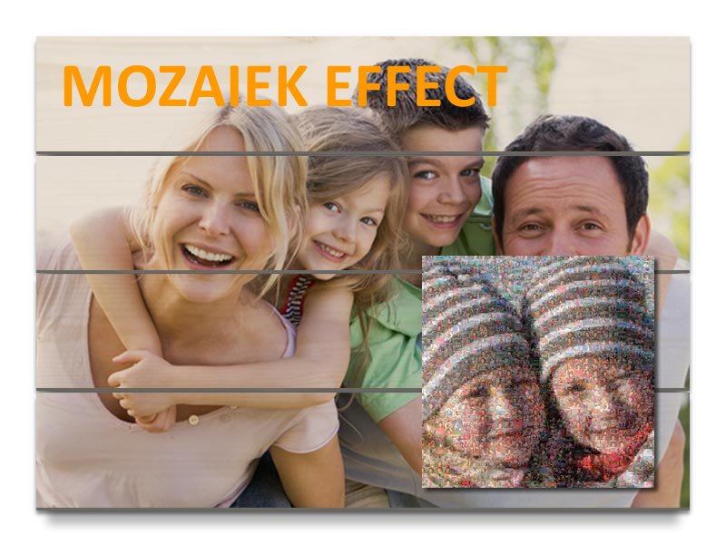 Op 24 Foto Op Hout vindt u Afdruk op hout met mozaïek effect. Overal in Nederland en België. mijn-fotoalbum.com/product-tag/24…