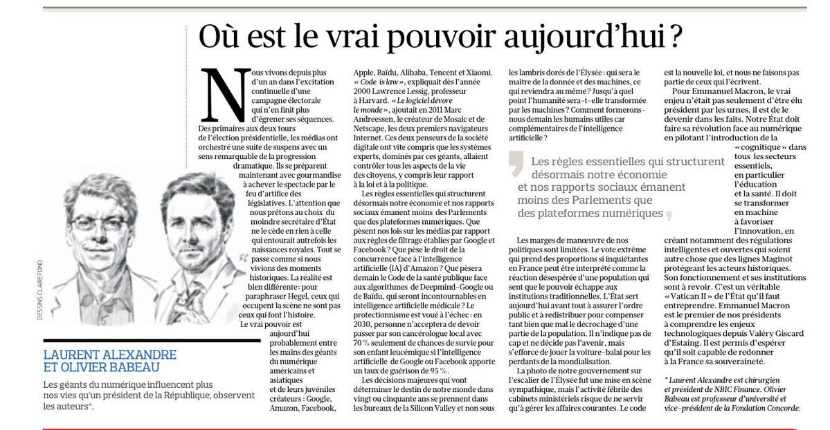 MaximeMassey's tweet image. La politique de l&apos;État-autruche sur l&apos;#IA cristallise son incompréhension du monde à l&apos;horizon. #CodeIsPower @OlivierBabeau @dr_l_alexandre