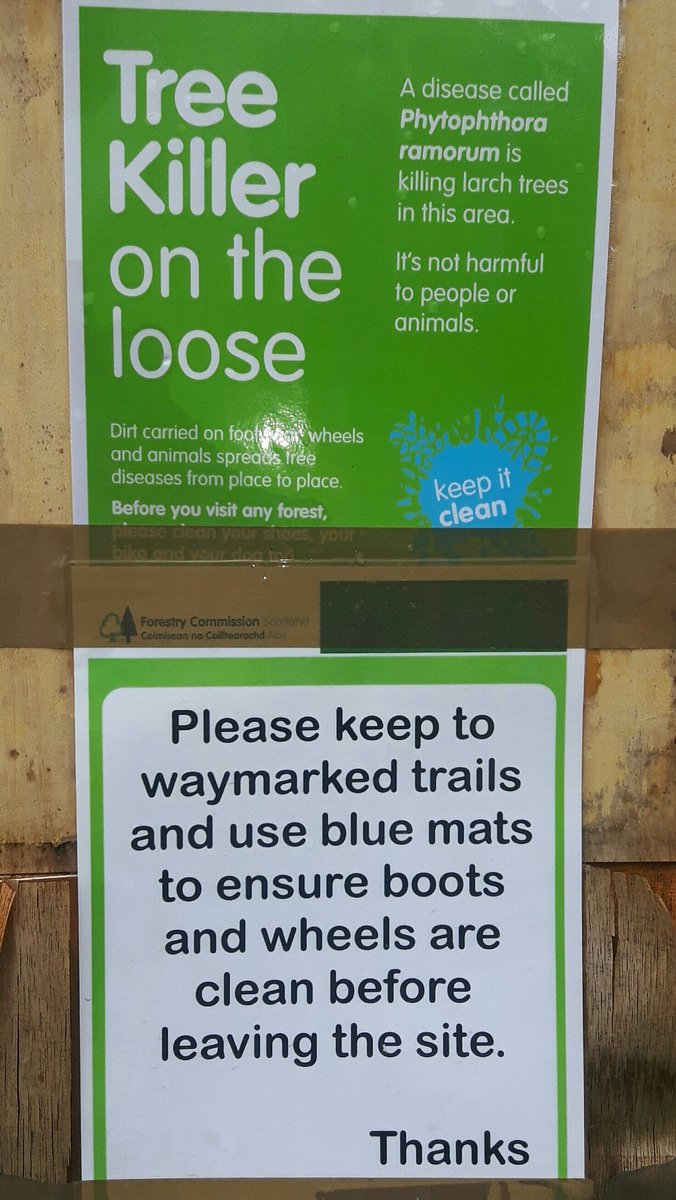 AvonOutdoor's tweet photo. Watch out for these signs around Argyll and please use the mats #Forrestrycommission https://t.co/KzpULdE7nn