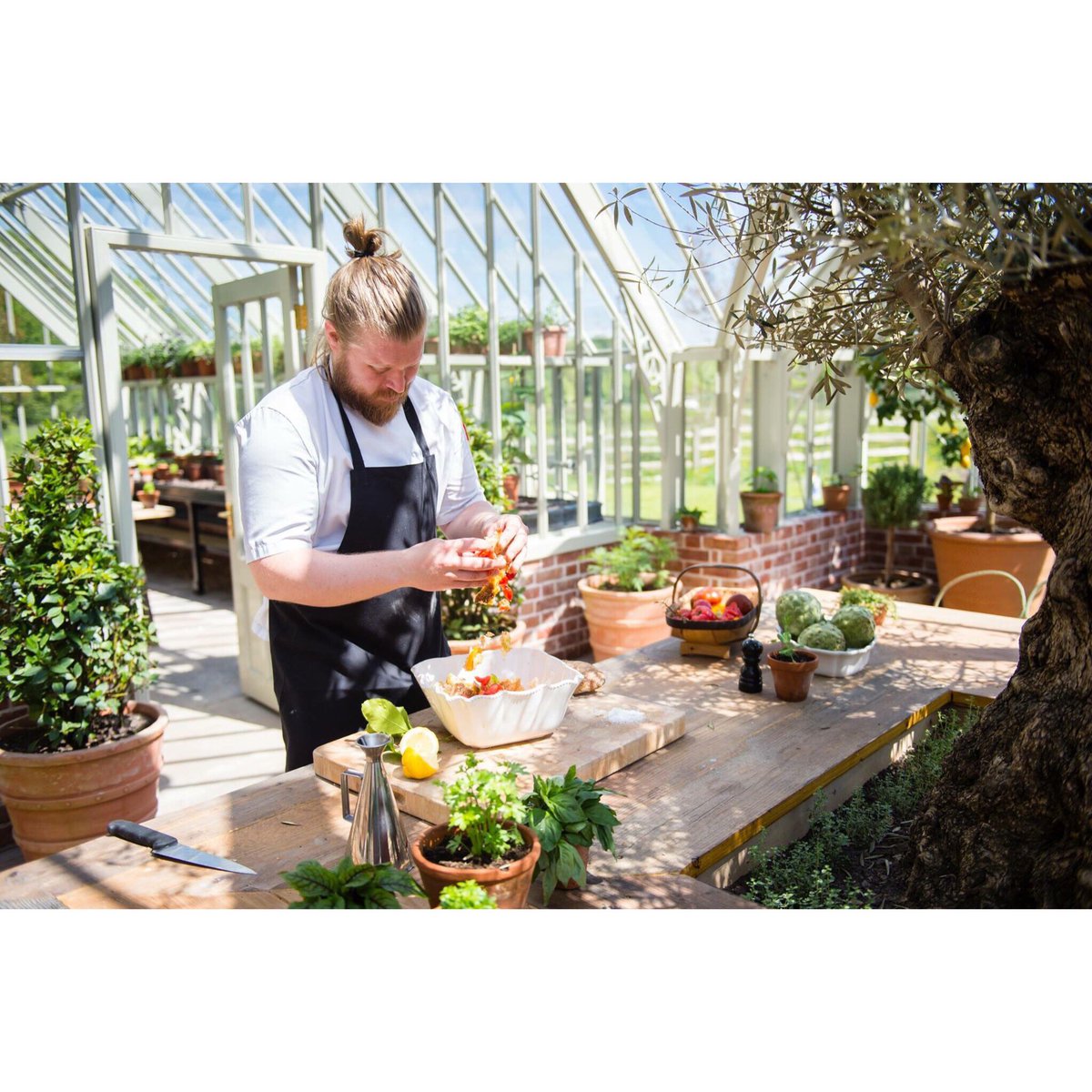 Packed full of flourishing Mediterranean fruit, veg and herbs, destined for HH&amp;Co Backstage - the cookery school! 🌿limewoodhotel.co.uk/cook