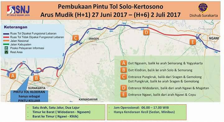 CoverSuperSolo's tweet photo. Info pembukaan pintu Tol Solo-Kertosono. 
*sebelum lebaran pintu Tol Klodran hanya utk masuk menuju Sragen. https://t.co/JXdP4HrkJ4