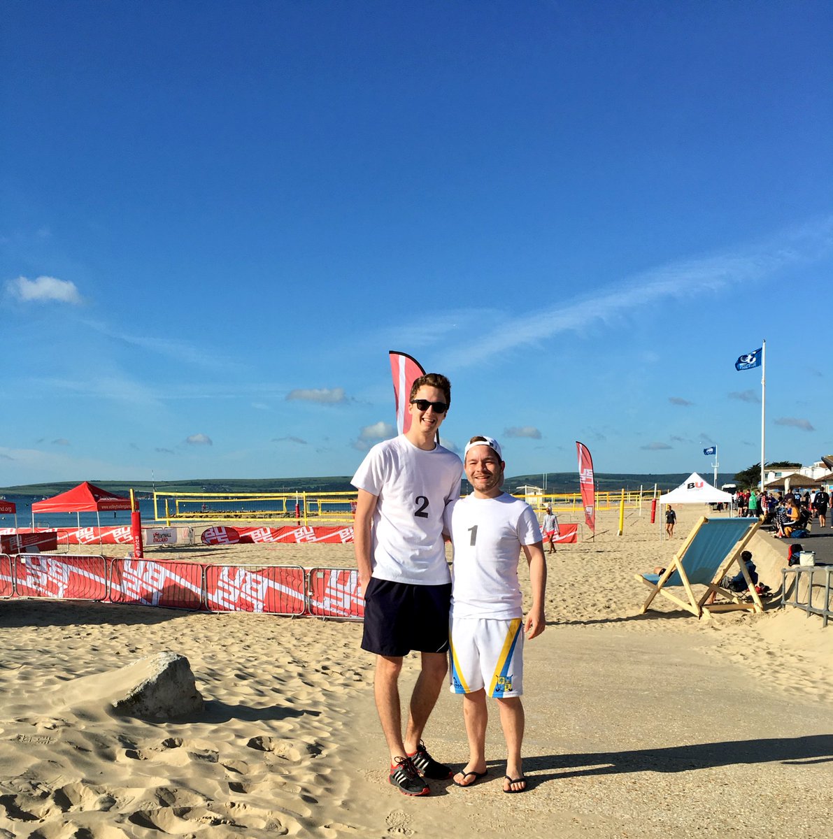 And so it begins! 4 @UCLUSport  teams ready to play in the first #BUCS Beach Volleyball Championships in Bournemouth this wknd, here's 1..