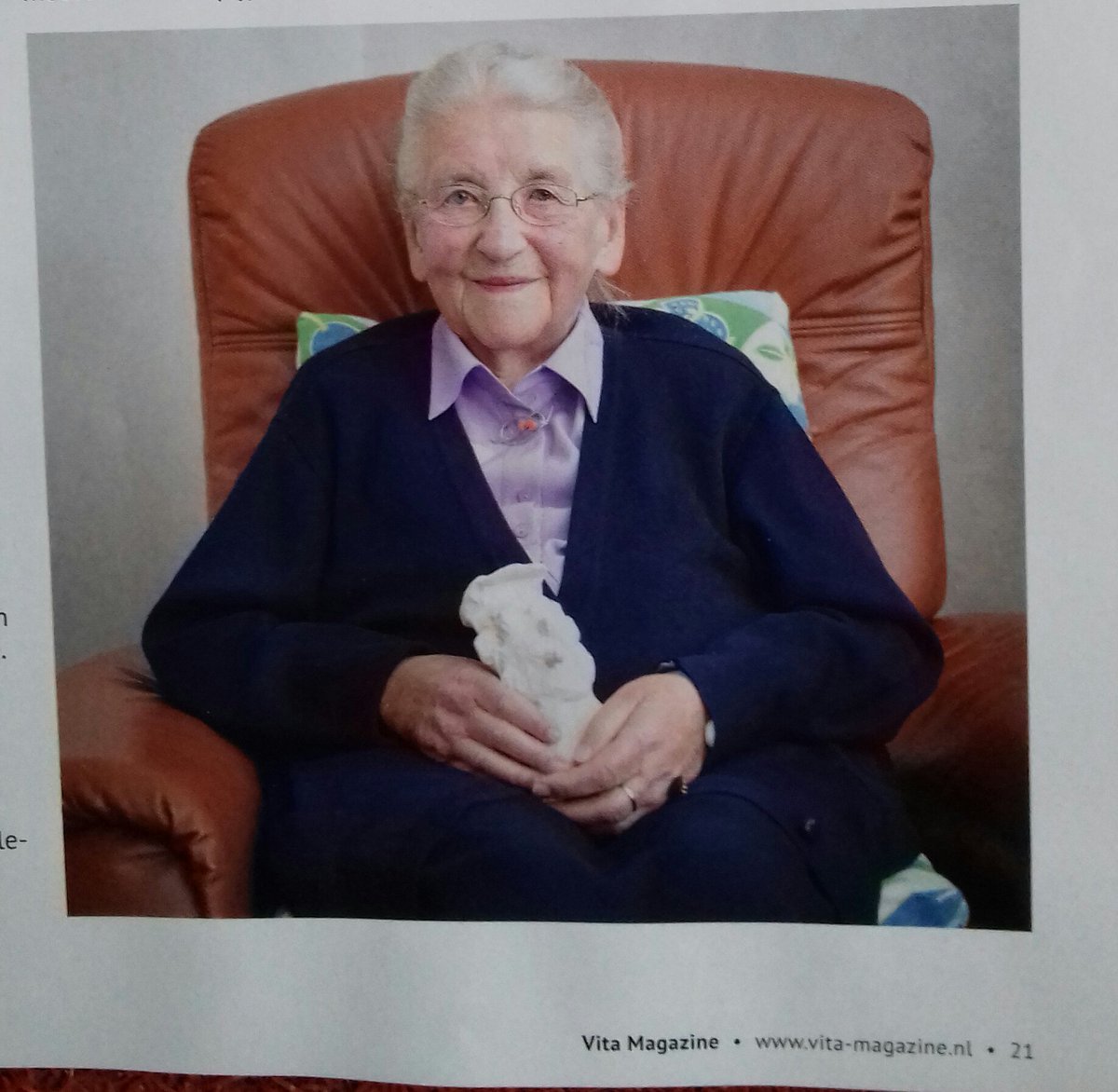 Wat is uw geheim?
"Ik zing graag. Misschien is het dat? Soms zing ik ook als ik 's nachts niet kan slapen."

Lees meer in <a href="/VitaMagazine/">Vita Magazine</a>
