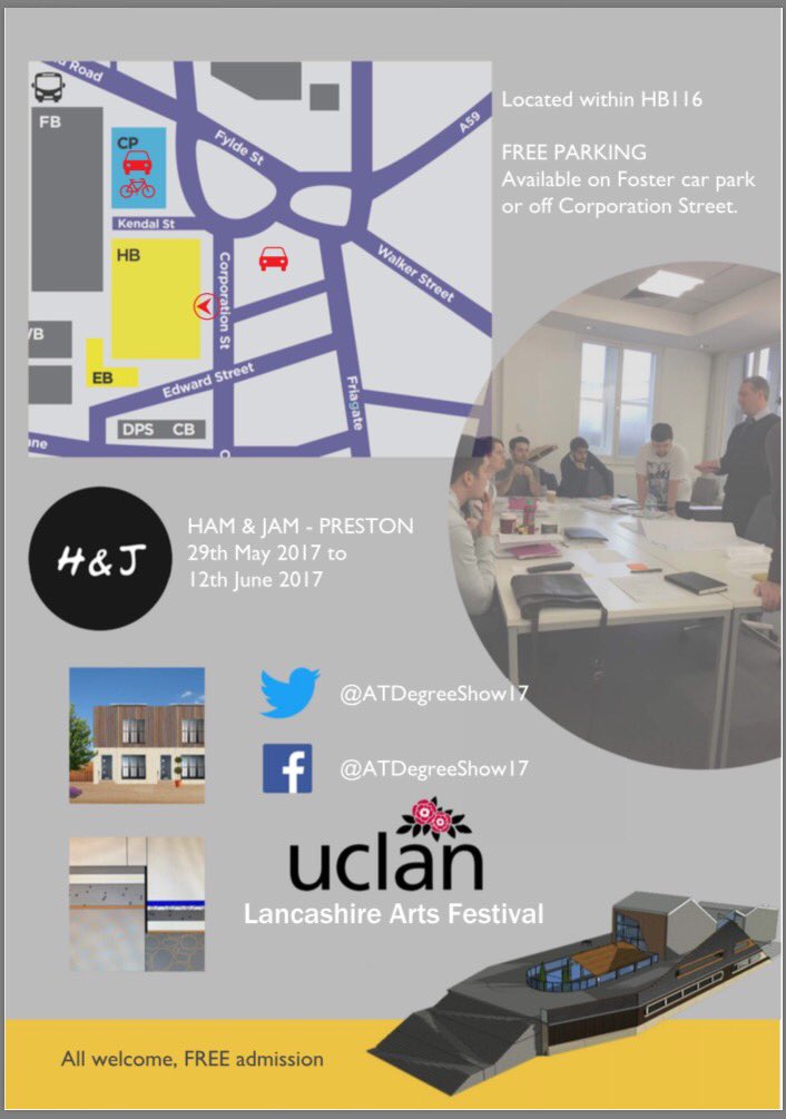 ATDegreeShow17's tweet photo. @ATatUCLan @HamandJamPR1 @Croftgoode @mckassociates @masongillibrand @gillingdod @SDALtd @annvanner https://t.co/Tph7DcXcV5