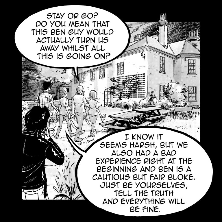 SamuelGLondon's tweet photo. .@ResilienceComic Issue 5 Stay Or Go, published today! Read it for free right here :) https://t.co/4zbNjHqnbw #zombie #comic #webcomic https://t.co/jinF0JRkXC
