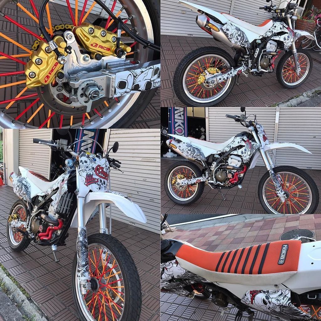 フルカスタムの#KLX ！ #モタード ホイール付だからロードもめちゃ速い