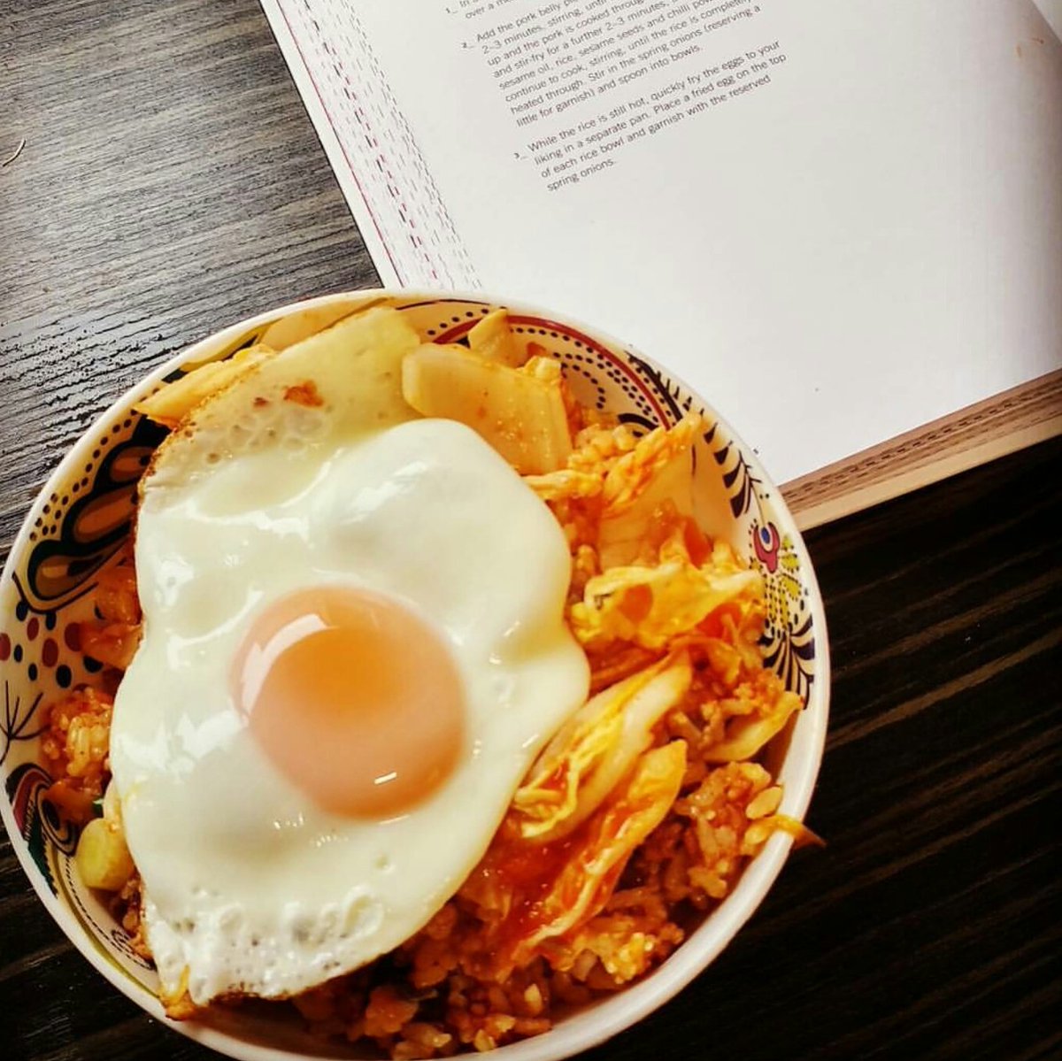 Love it when people recreate recipes from #KFoodBook- here's @joshfpayne's take on our Kimchi Fried Rice 😋 #ArtofKimchi