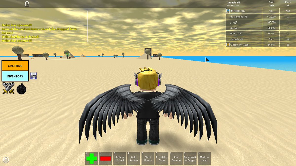 Januah Eli Januah Elirb Twitter - the arm cannon roblox