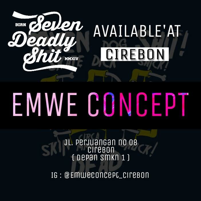 Ready at EMWE CONCEPT STORE ,Jln Perjuangan no 08 CIREBON JAWA BARAT (Depan SMKN 1)