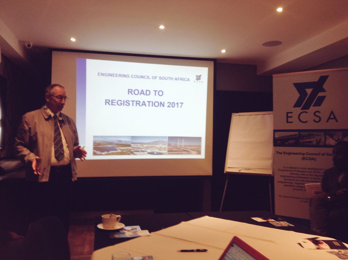 Geekulcha's tweet photo. Engineering Council of South Africa @ECSAOfficial telling us more about the registration process. #EngineeringBreakfast https://t.co/hN2XBpAUlQ