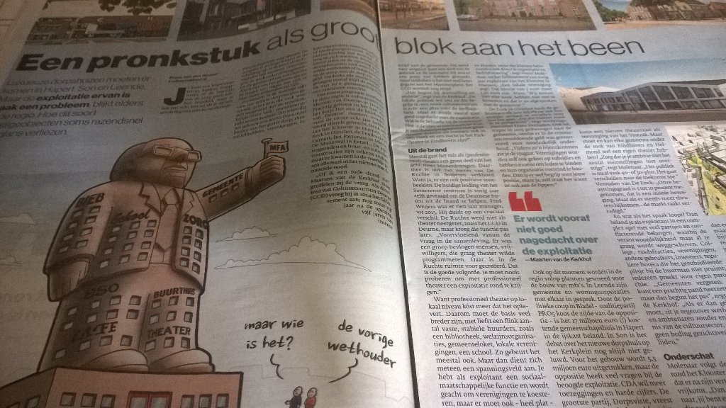 Mooi artikel, terecht positief over <a href="/deruchte/">De Ruchte</a> Draagvlak bij verenigingen en vrijwilligers: cruciaal!