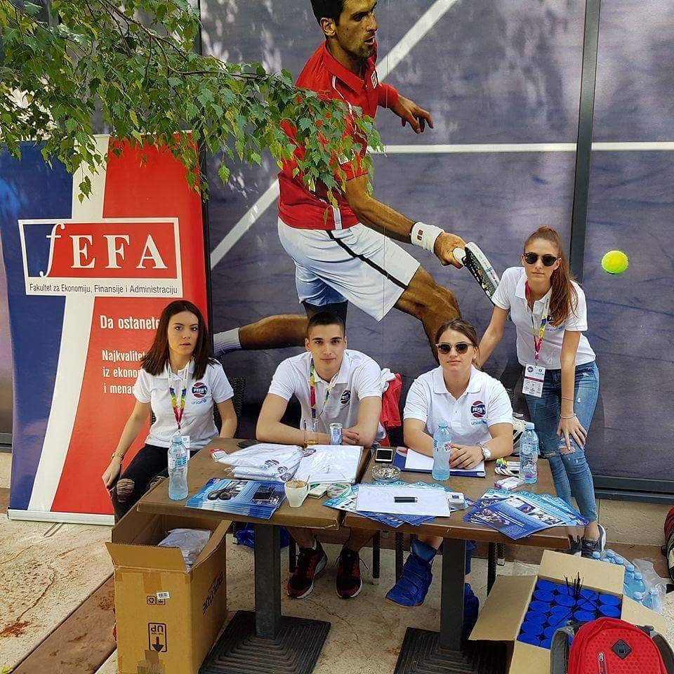 FakultetFEFA's tweet photo. #FEFAopen turnir u organizaciji #FEFAstudenti i saradnji s @unicefsrbija na Novak terenima #dobrodosli https://t.co/mrYn89mgn9