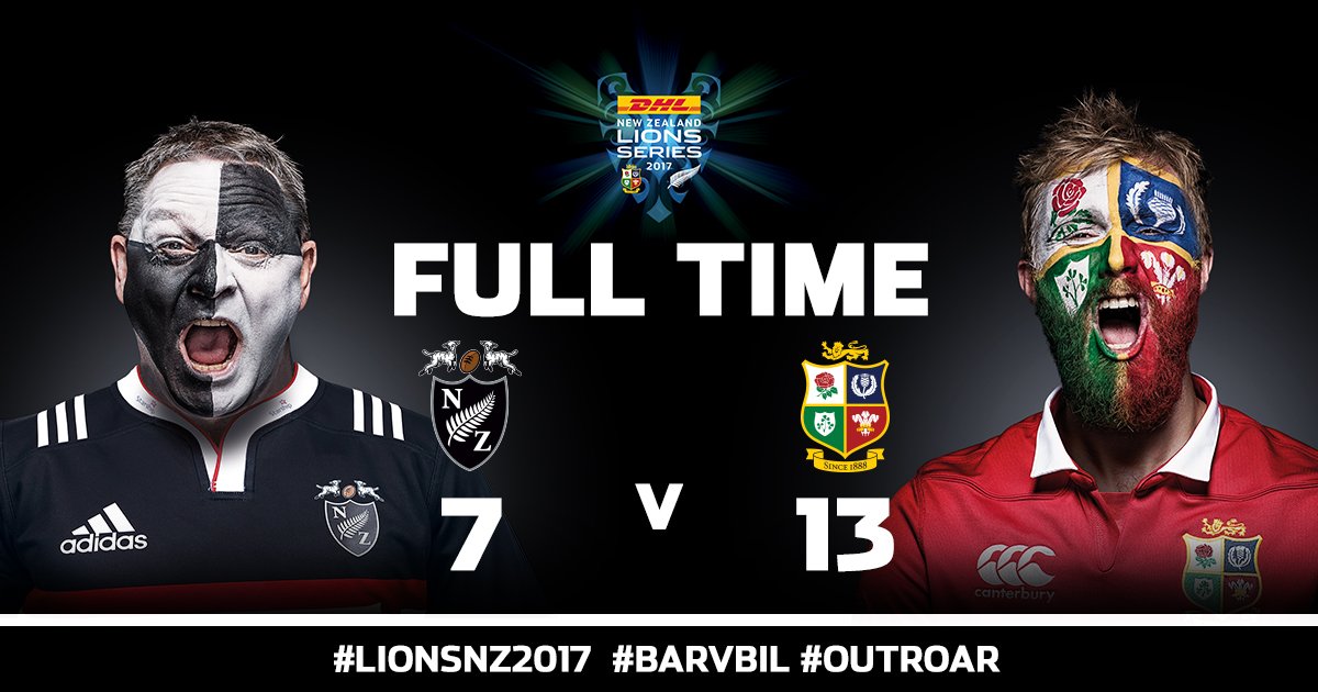 AllBlacks's tweet photo. FT | What a way to start #LionsNZ2017! The Barbarians put up a brave fight against the Lions in the tour opener. #BARvBIL https://t.co/QC1svgzzA3