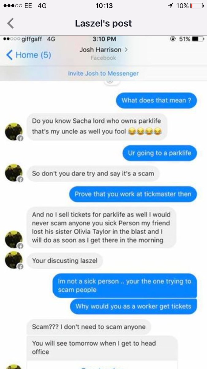 livtaylorxox's tweet photo. Can not believe josh Chadwick is trying to use my name to scam people for this charity concert , feel physically sick lowest of the low!!!! https://t.co/GfXSa6MPD5