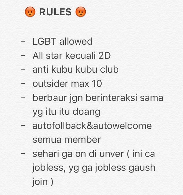 BRRRPUASA's tweet photo. Diliat dibaca diresapi ditaati rulesnya. Ciaaa tq https://t.co/PAwjrfoI58
