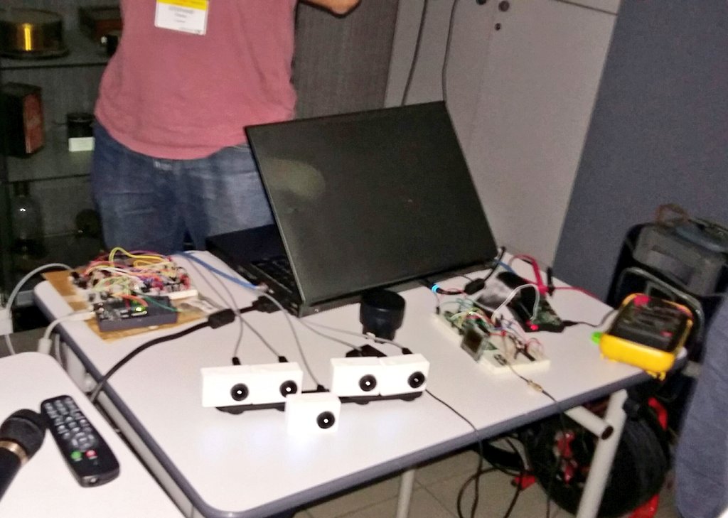 tyrower's tweet photo. A bike for collecting 360° photos with @stfmani using @Raspberry_Pi @arduino and other tech presented at #SotMFR @OSM_FR in #Avignon =o) https://t.co/TVQrGssN2b
