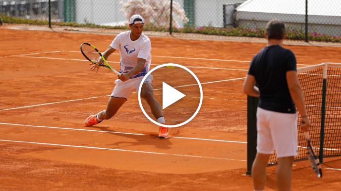 Crowd wishes happy birthday to Rafael Nadal  