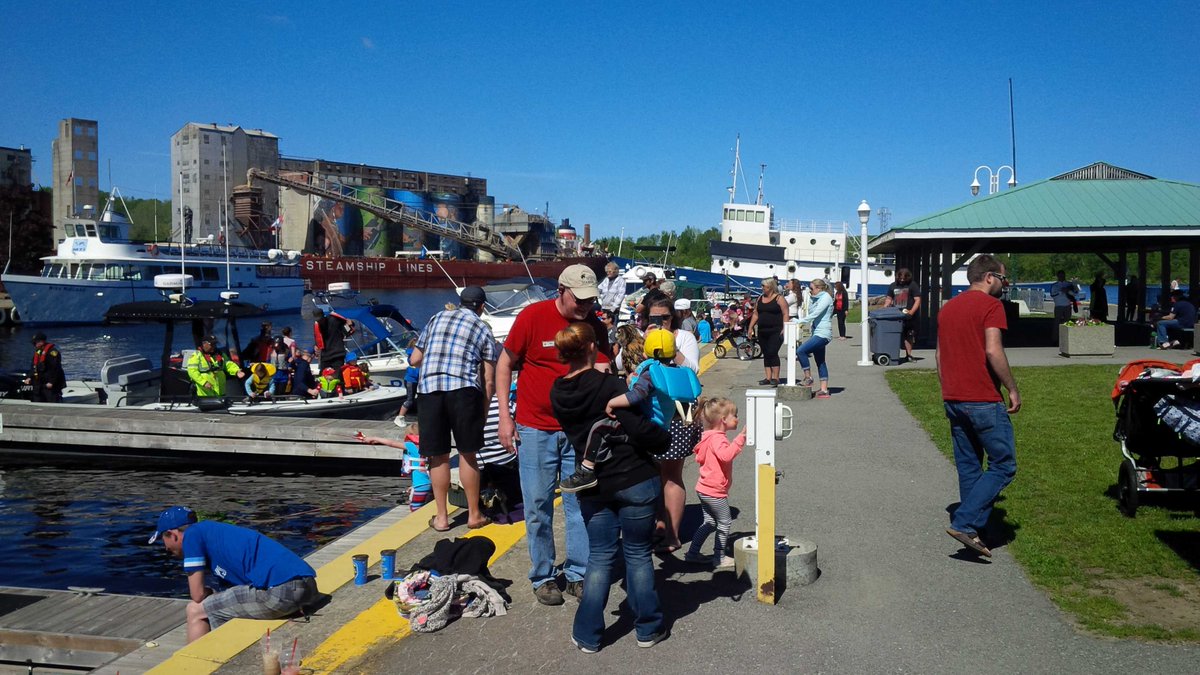 Gord_McKay's tweet photo. Kids Fishing Derby at Midland Town dock. Could not ask for a better day. https://t.co/tKF4UqKdTm